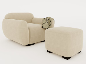 SINGLE SOFA 3D Model