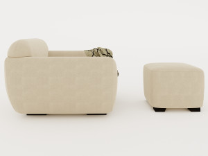 SINGLE SOFA 3D Model