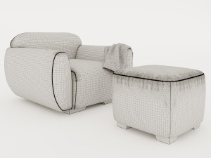 SINGLE SOFA 3D Model