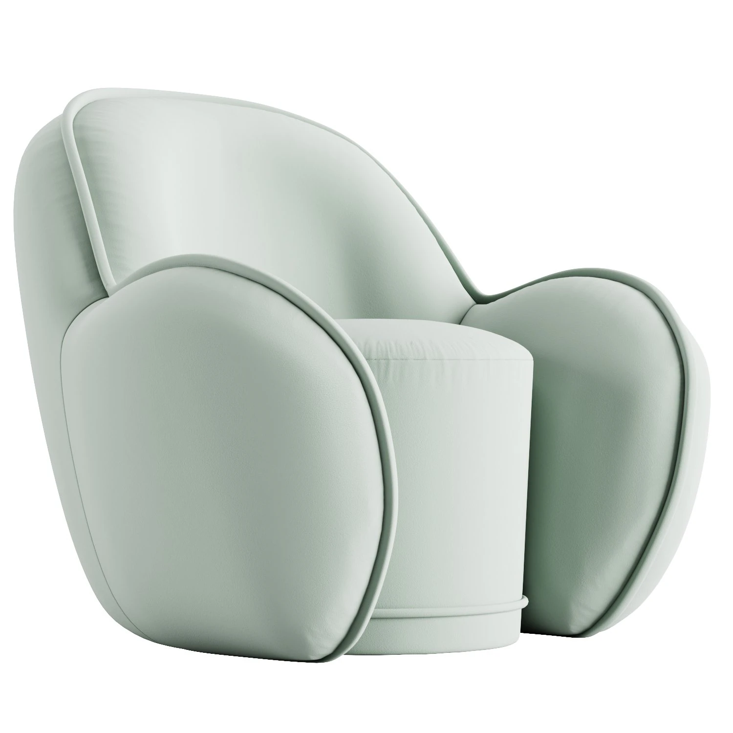 DAINTY ARMCHAIR 3D Model .c4d .max .obj .3ds .fbx .stl .blend 