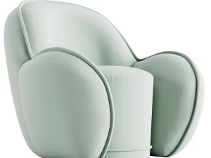 우아한 안락의자 3D 모델