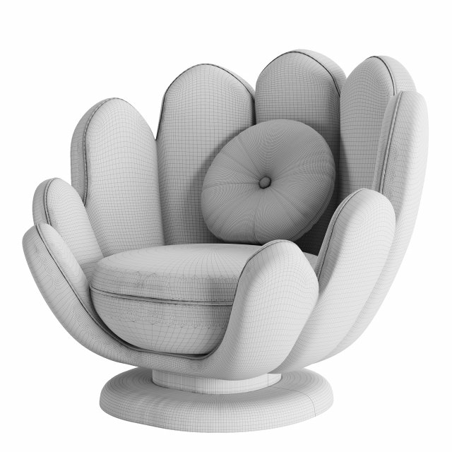 LOTUS ARMCHAIR 3D in 3DExport