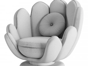 LOTUS ARMCHAIR 3D Model