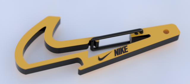 Nike Crabiner Model Cetak 3D .c4d .max .obj .3ds .fbx .stl .blend