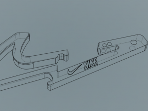 Nike Crabiner Model Cetak 3D