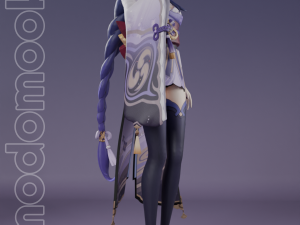 RAIDEN GENSHIN IMPACT 3D PRINTABLE FIGURINE 3Dプリントモデル