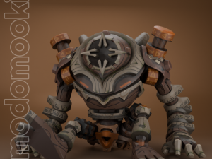 RUINS GUARD GENSHIN IMPACT 3D PRINTABLE FIGURINE Model do druku 3D