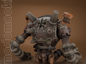RUINS GUARD GENSHIN IMPACT 3D PRINTABLE FIGURINE Modello di stampa 3D