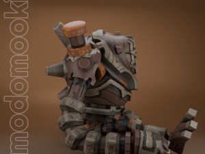 RUINS GUARD GENSHIN IMPACT 3D PRINTABLE FIGURINE Modello di stampa 3D