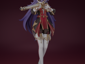 CHEVREUSE GENSHIN IMPACT 3D PRINTABLE FIGURINE 3D Print Model