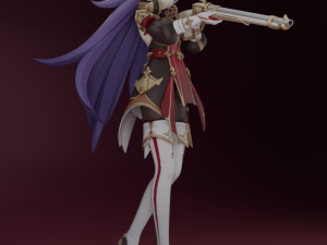 CHEVREUSE GENSHIN IMPACT 3D PRINTABLE FIGURINE Modello di stampa 3D