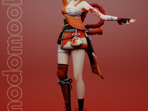 YOIMIYA GENSHIN IMPACT 3D PRINTABLE FIGURINE 3D Print Model