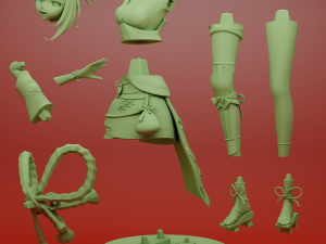 YOIMIYA GENSHIN IMPACT 3D PRINTABLE FIGURINE 3D-printmodel