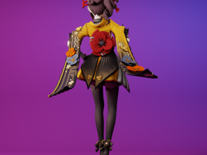 CHIORI GENSHIN IMPACT 3D PRINTABLE FIGURINE 3D Print Model