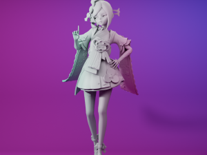 CHIORI GENSHIN IMPACT 3D PRINTABLE FIGURINE 3D Print Model