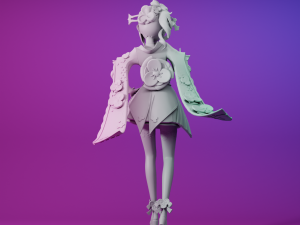 CHIORI GENSHIN IMPACT 3D PRINTABLE FIGURINE 3D Print Model