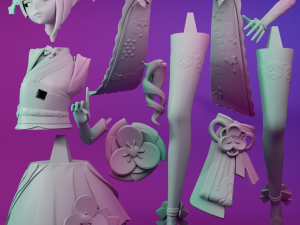 CHIORI GENSHIN IMPACT 3D PRINTABLE FIGURINE 3D Print Model