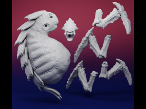 BILE SPEWER HELLDIVERS 2 3D PRINTABLE FIGURINE Modello di stampa 3D