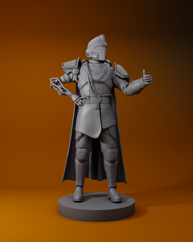 HELLDIVER SOLDIER HELLDIVERS 2 3D PRINTABLE FIGURINE 3D Принт Модель .c4d .max .obj .3ds .fbx .stl .blend 