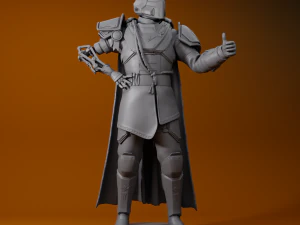 HELLDIVER SOLDADO HELLDIVERS 2 3D IMPRIM&iacute;VEL ESTATUETA Modelo de Impressão 3D