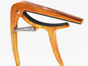 Capotasto per chitarra modello Guitto GGC-04 Modello 3D