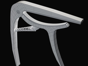 Guitar Capo Model Guitto GGC-04 3D 모델