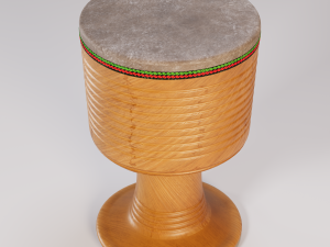 Tombak Iranian Goblet Drum Modelo 3D