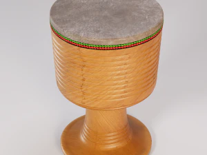 Tombak Iranian Goblet Drum 3D Model