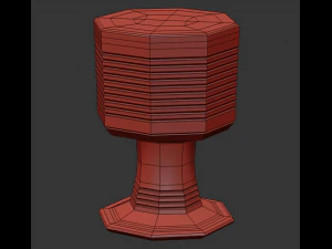 Tombak Iranian Goblet Drum 3D Model