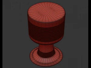 Tombak Iranian Goblet Drum 3D Model