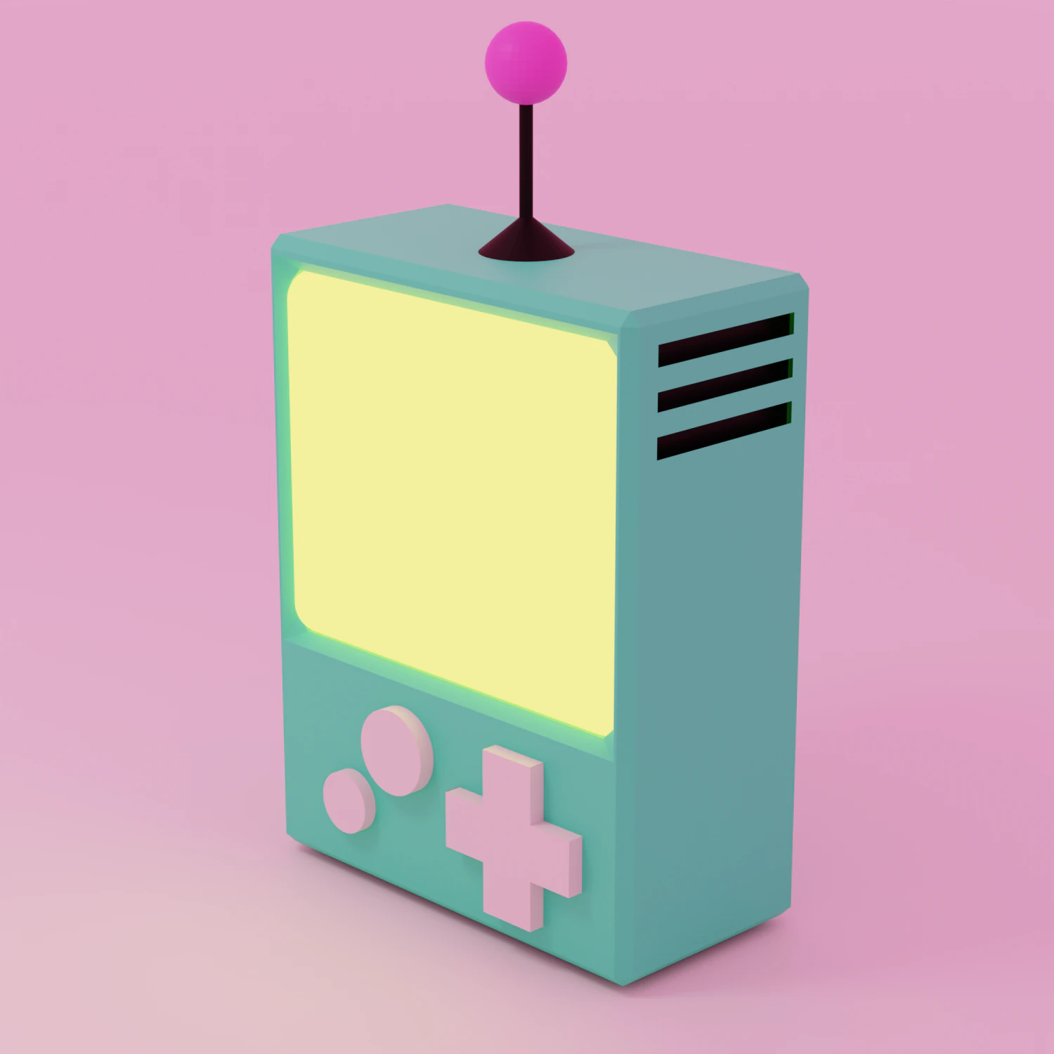Gameboy 3D Model .c4d .max .obj .3ds .fbx .stl .blend 