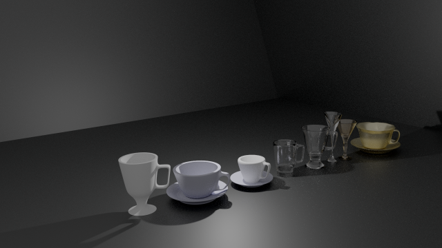 Cups Pack Model 3D .c4d .max .obj .3ds .fbx .stl .blend 