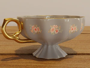 Duo Kop en Bord 3D Model