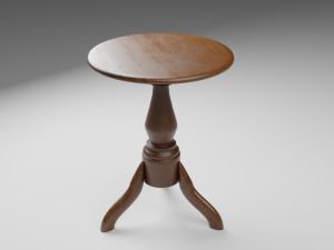 Wooden decor table 3D मॉडल