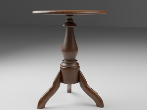Wooden decor table 3D Модель