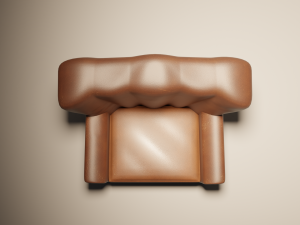 Old Leather Umchair 3Dモデル