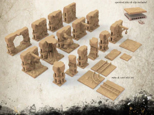 地下城主终极瓷砖套装 3D 打印模型