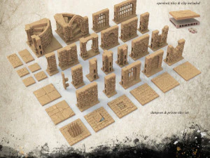 地下城主终极瓷砖套装 3D 打印模型