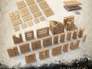 Set di tessere del dungeon Modello di stampa 3D