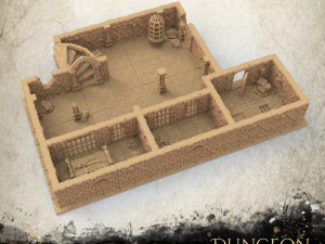 Dungeon Tiles Set 3D Print Model