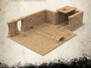 Sewer Tiles Set addon 3Dプリントモデル