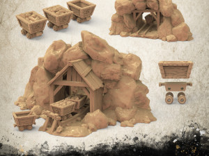 Mine entrance 3Dプリントモデル