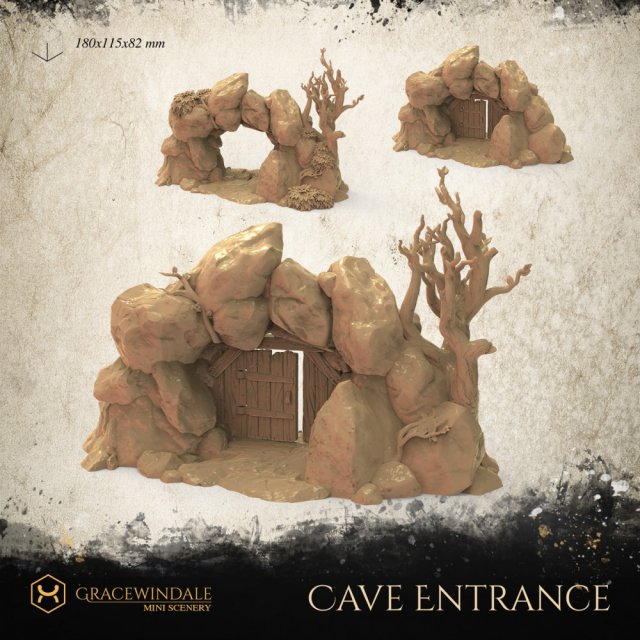 Cave Entrance 3D-Druckmodell .c4d .max .obj .3ds .fbx .stl .blend 
