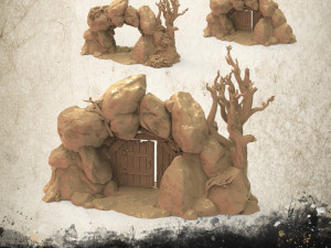 Cave Entrance 3D Print Model