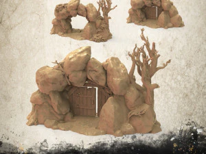 Cave Entrance 3D Print Model