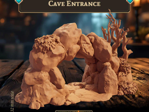 Cave Entrance 3D Print Model