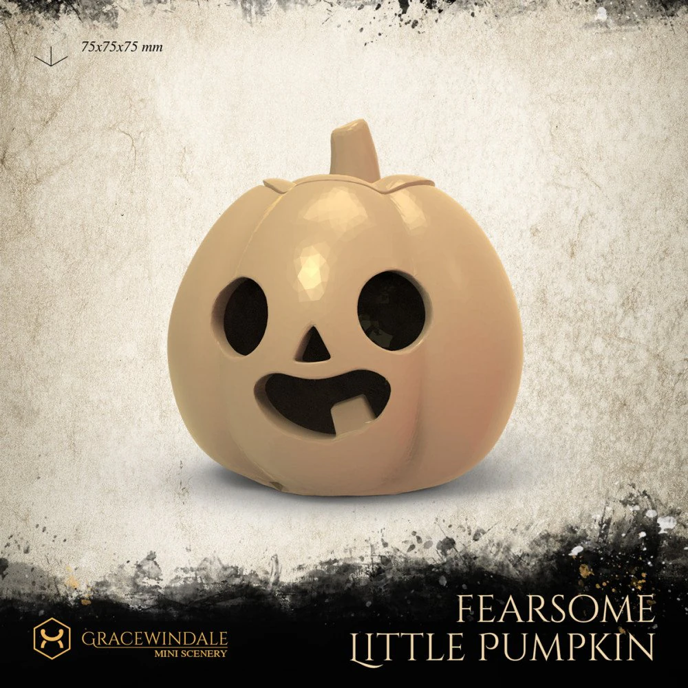 Fearsome Little Pumpkin 3D Print Model .c4d .max .obj .3ds .fbx .stl .blend