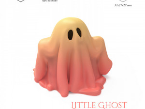 Little Ghost 3D Print Model