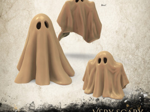 Little Ghost Family 3D Print Model