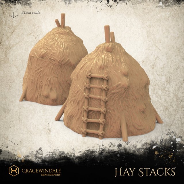 Haystacks 3Dプリントモデル .c4d .max .obj .3ds .fbx .stl .blend 